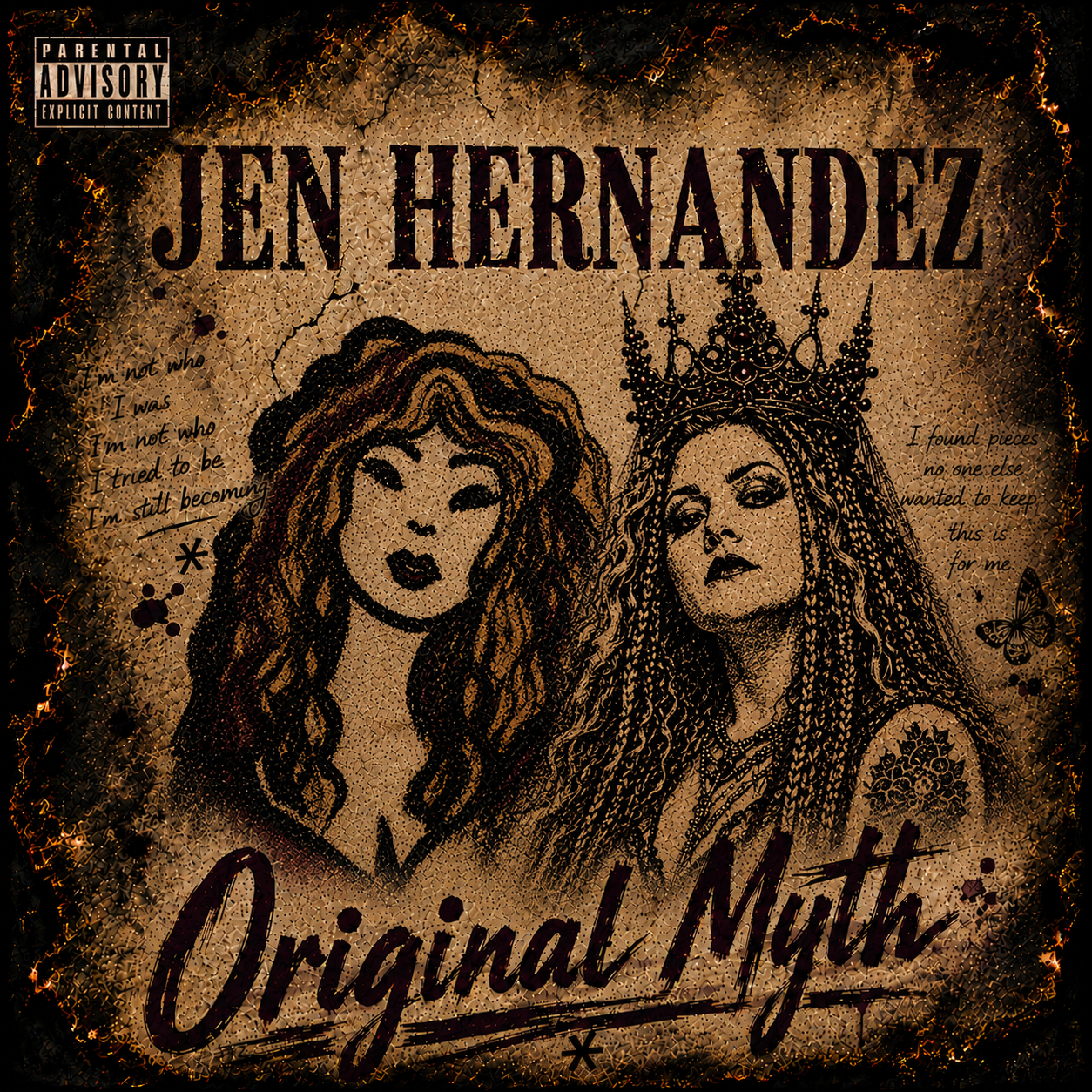 Original Myth album cover by Jen Hernandez